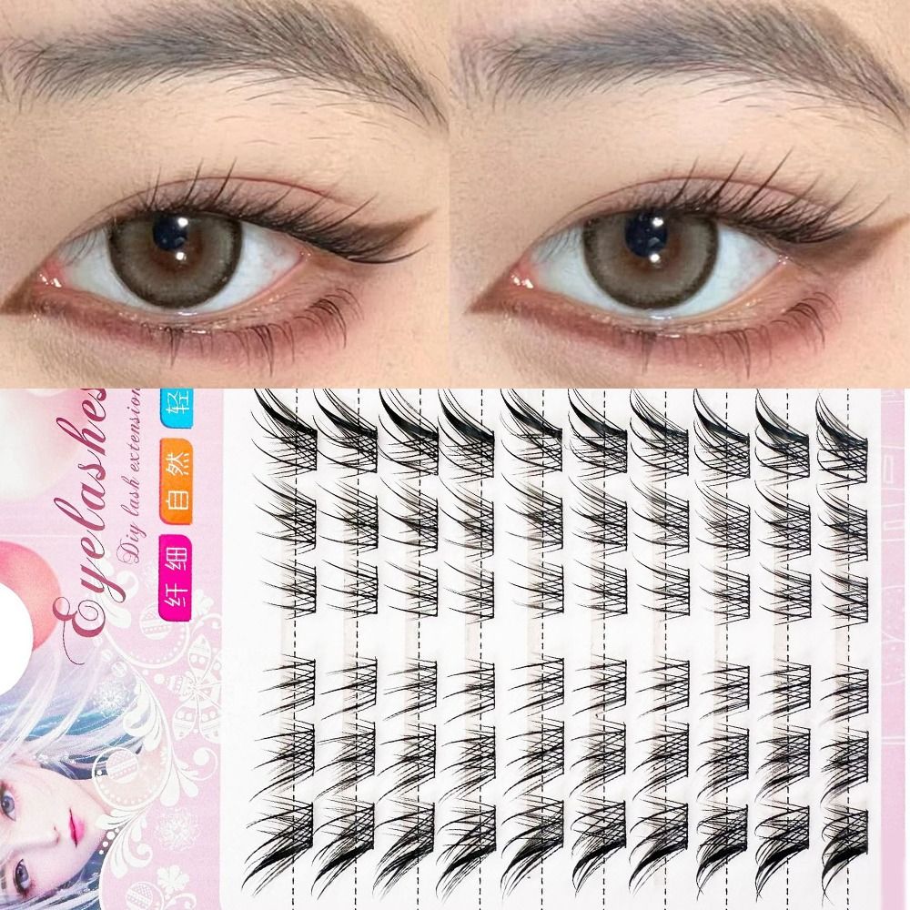 Eyelash Extension For Asian Eyes - Bulu Mata Cluster Mata Kucing 3D