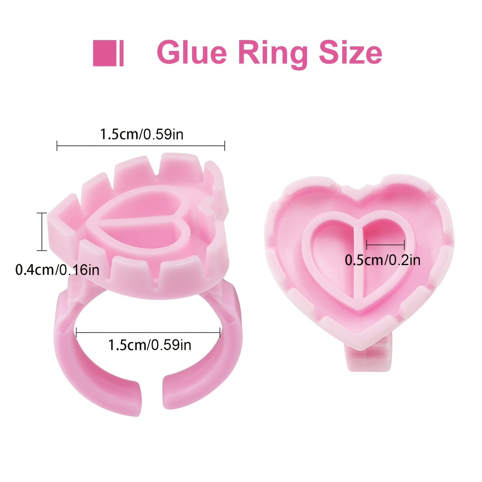 100 PCS Cincin Lem Bulu Mata B - Eyelash Extension Look ulasan dan harga